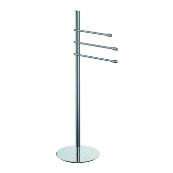 Напольная стойка Colombo Isole Piantane 90см с 3 держателями для полотенец, хром B9415N.CR