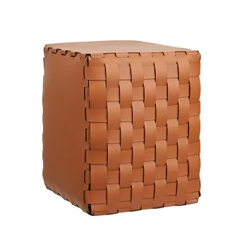 Пуф ADJ 35x35xH40, коньяк/бордо 1070.09/30