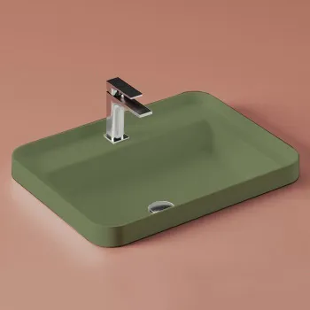 Раковина встраиваемая Artceram Fuori Scala 60х45, 1 отверстие, salvia TFL034 44 00