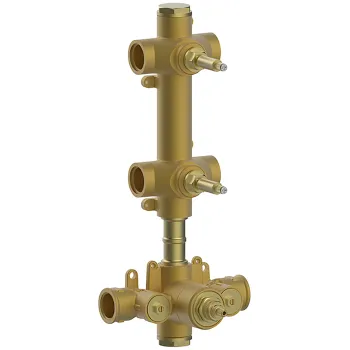 Встраиваемая часть термостатического смесителя Cisal 3/4 с двумя запорными вентилями ZA01V20004