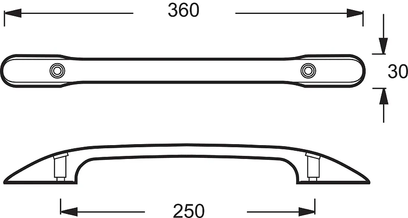 Ручки для ванны Jacob Delafon Diapason E75114-CP хром