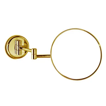 3SC SK 3.0 Зеркало косметическое настенное, 3-х кратное увеличение, цвет Polished gold 24KT