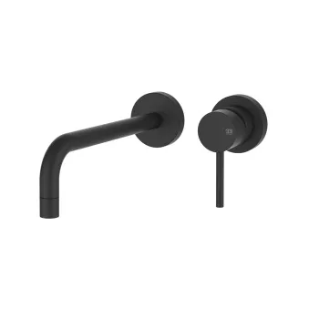 Внешняя часть для настенного смесителя с длинным изливом Gessi Emporio Emporio Via Tortona 44825.299 black xl