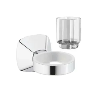 Держатель со стаканом Keuco City 02750010100-К хром