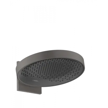 Верхний душ hansgrohe Rainfinity 360 1jet 26230340 с настенным креплением, шлифованный черный хром