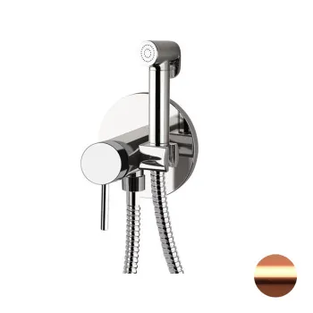 Смеситель с гигиеническим душем Remer X-style медь брашированная X65WRP