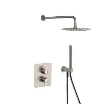 Смеситель для душа Ramonsoler Alexia встраиваемый термостатический с тропическим и ручным душ никель K3687011NC