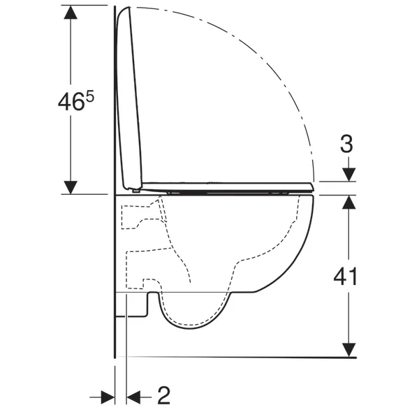 Унитаз подвесной Geberit Renova 500.803.00.1