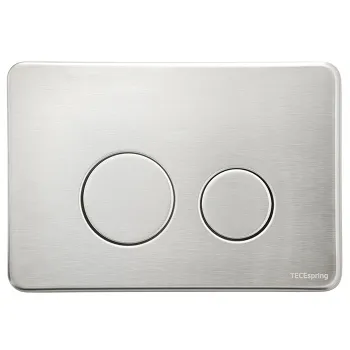 TECEspring Панель смыва с круглыми кнопками, Нержавеющая сталь, сатин (с покрытием против отпечатков пальцев