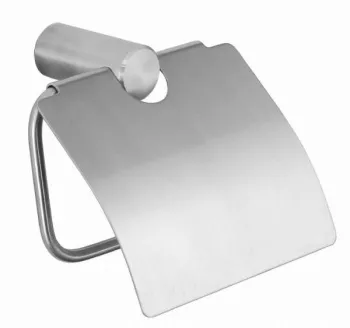 Держатель для туалетной бумаги Nofer с крышкой ROMA матовый 16826.S