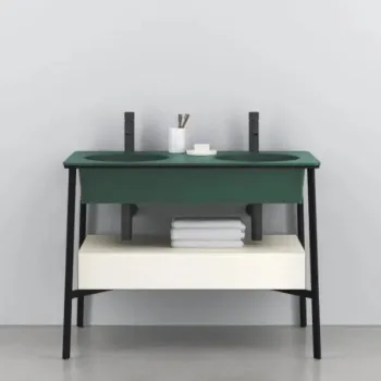 Раковина встраиваемая Cielo I Catini Catino Doppio CALADSF MU 100 см зеленый