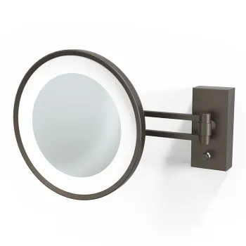 Косметическое зеркало Decor Walther BS 36 LED 22 подвесное, увел. 3x, подсветка LED, темная бронза 122117
