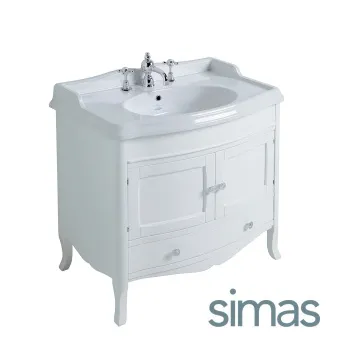 Тумба под раковину напольная Simas Arcade ARMC90 bi/cr 84x80,5 см белый