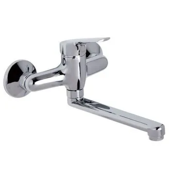 Смеситель для кухни Fima Carlo Frattini Kitchen настенный монтаж, вращающийся излив, хром F3766CR