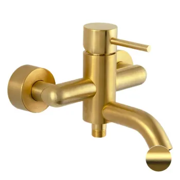 Смеситель для ванны Remer X-style   золото брашированное X05BG