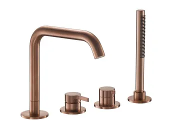 Смеситель на борт ванны Benesque Lumiere 11010106 бронза брашированная