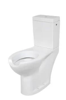 Эргономичный унитаз NOFER с бачком, выполнен из стеклокерамики 21М