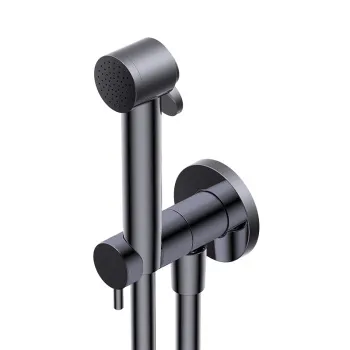 Гигиенический душ Ritmonio Toilet accessories брашированный чёрный хром 72J017BLX