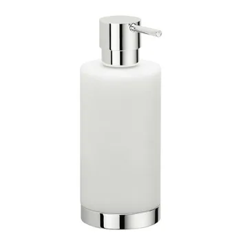 Дозатор для жидкого мыла Colombo Nordic настольный, хром/белый B9324.CR-CBO