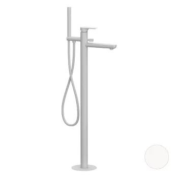Смеситель для ванны Remer Infinity  напольный белый матовый I08BO