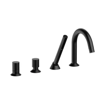 Смеситель на борт ванны Fantini Nostromo Набортный черный матовый 50131665