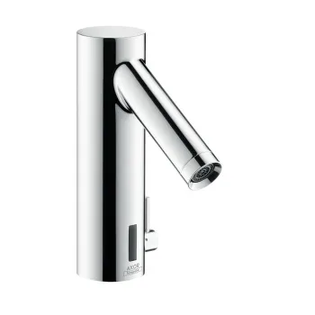 Электронный смеситель для раковины Axor Starck 10140000 с регулированием температуры, с сетевым подключением, хром