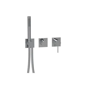 Смеситель настенный встраиваемый Almar Modular однорычажный, с переключателем на 2 положения, с ручным душем и шлангом, хром E180192.CR