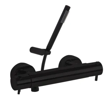 Смеситель термостатический Ramonsoler Odisea для душа с душевым комплектом черный 393401DNM