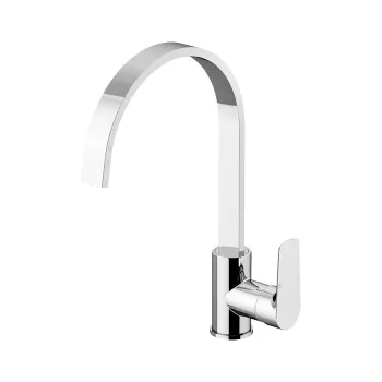 Смеситель для кухни высокий Gattoni H2omix3000 364, поворотный излив 220, хром 3064/30C0cr