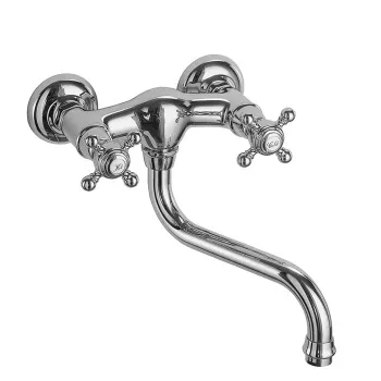 Смеситель для кухни Fima Carlo Frattini Kitchen Elizabeth, настенный монтаж, вращающийся излив, хром F5086CR