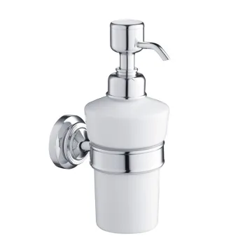 Дозатор для жидкого мыла Burlington RA55 белый/хром