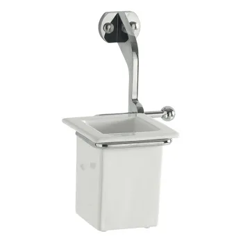 Стакан подвесной Kerasan Waldorf стакан керамика белая, держатель хром 741090