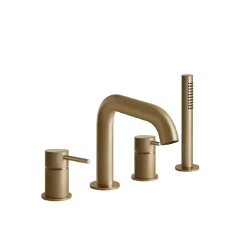 Смеситель для ванны Gessi 54037.726 Warm Bronze Brushed PVD