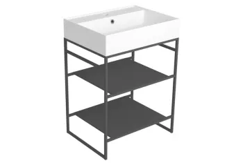 Тумба под раковину напольная Simas Agile AGSA61 61x72 см черный