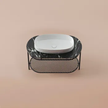 Консоль металлическая с раковиной Artceram Flair TFA013 17