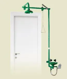 Аварийный душ Nofer и раковина для глаз для установки над дверью из полипропилена SC740