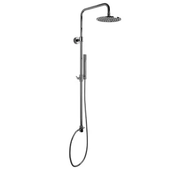 Душевая стойка с верхним душем Fima Carlo Frattini Wellness 250 и душевым комплектом, хром F2120CR