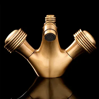 Смеситель для биде Devon&Devon Excelsior Royal на 1 отверстие донный клапан античная латунь EXC-RY110OTS