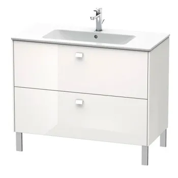 Duravit Brioso Тумба напольная под раковину 1020х479х683 мм, с 2 выдвижными ящиками, цвет белый глянц 22 (для 233610)