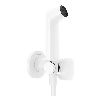 HG Bidette E Гигиенический душ со смесителем,   держатель, цвет белый матовый(без внутренней части 29235180)