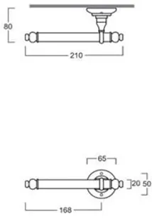 Держатель туалетной бумаги Simas Victoria 210 80 50