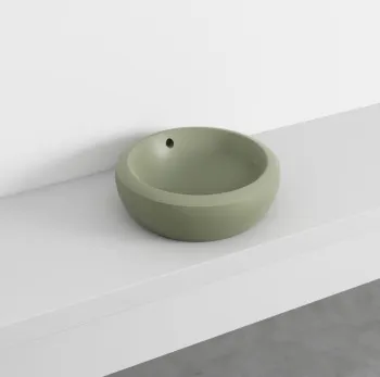 Раковина накладная Cielo Fluid FLLA45 AG 45 см зеленый