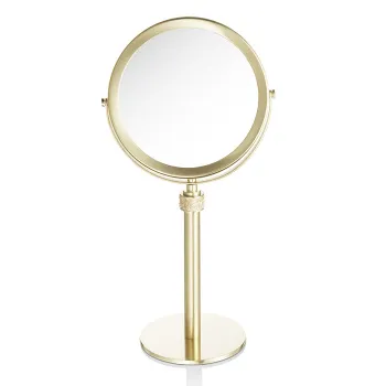 Косметическое зеркало на подставке Decor Walther Rocks SP 13/V с кристаллами Swarovski®, золото матовое 934182