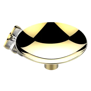 Мыльница металлическая THG Petale De Cristal Clair U6A-F01-546GM полированное золото