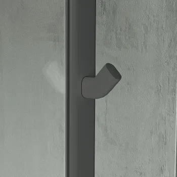 Крючок с креплением на профиль Novellini Edge, черный матовый R90AGEPAP-H