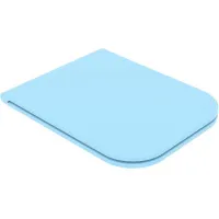 Крышка с сиденьем для подвесного унитаза GSG Ceramic Design Brio BRCOPRSLTICR023 с микролифтом - голубой матовый