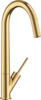 Axor Starck Смеситель для кухни, на 1 отв., с поворотным изливом, цвет: шлифованное золото 10822250