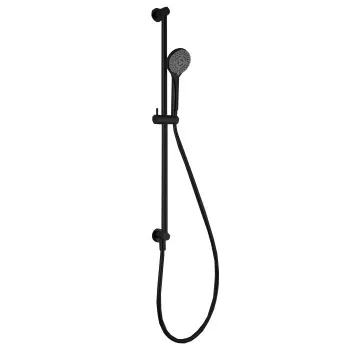Душевой гарнитур Fima Carlo Frattini Saliscendi со штангой и ручным душем, чёрный матовый F2039NS