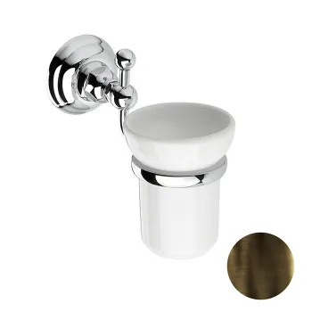 Стакан подвесной Nicolazzi Accessori тёмная бронза/белый 1488DB