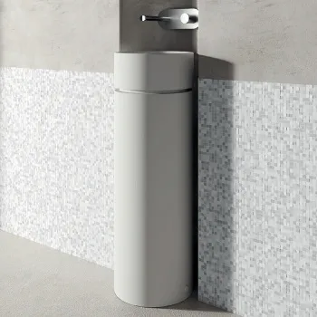 Раковина накладная круглая Kerasan Oke 30хH15, белый матовый 554030